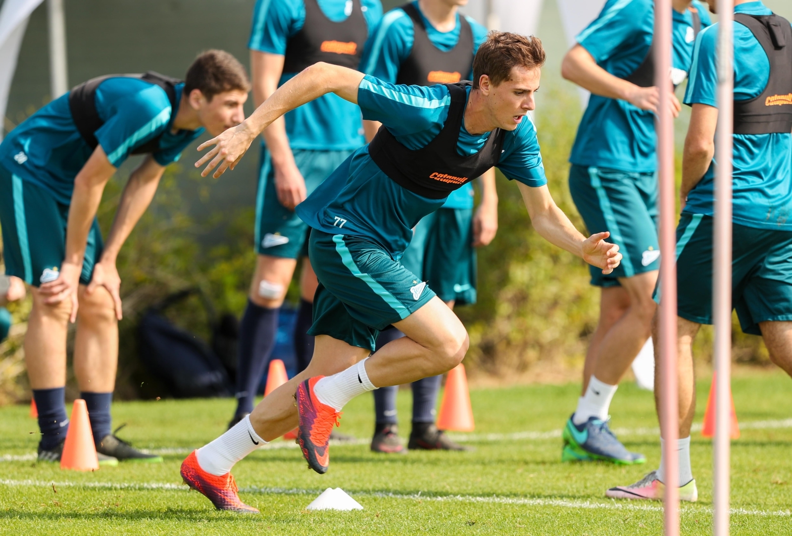 «Газпром»-тренировочные сборы в Дубае: 20 января, утренняя тренировка