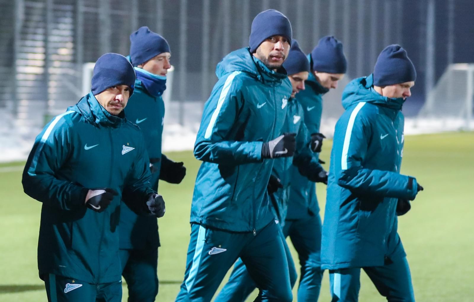 Тренировка «Зенита» перед сборами в Испании