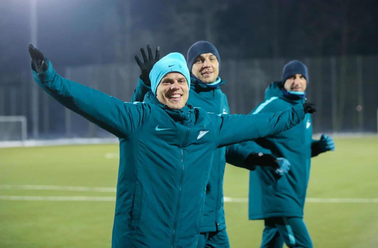 Тренировка «Зенита» перед сборами в Испании