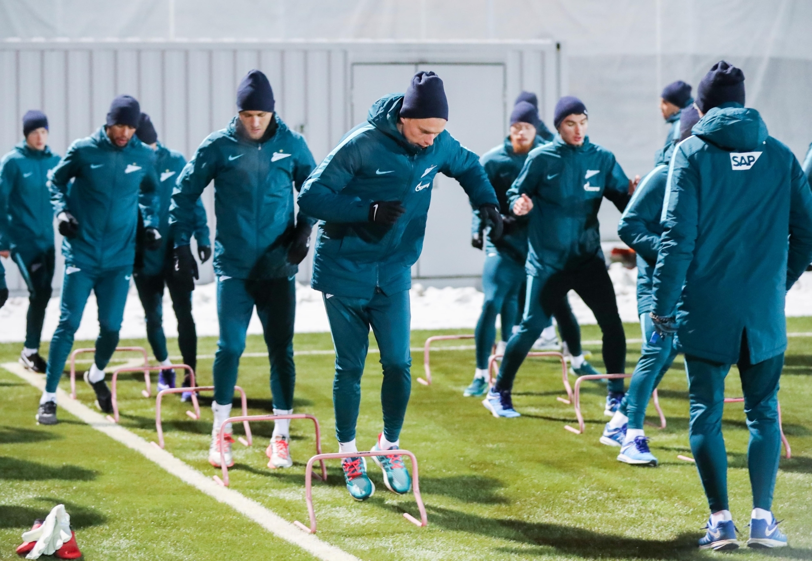 Тренировка «Зенита» перед сборами в Испании