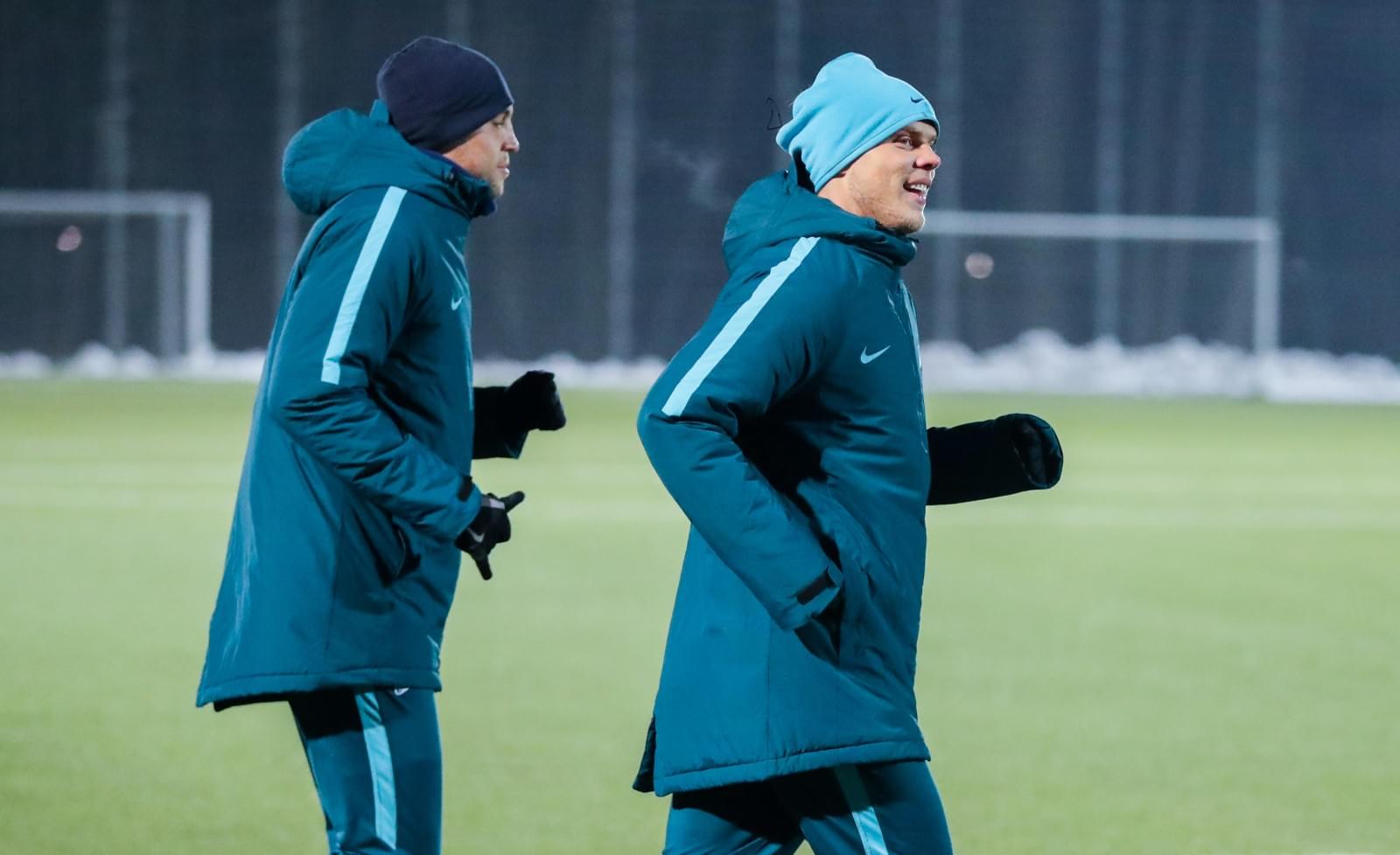 Тренировка «Зенита» перед сборами в Испании