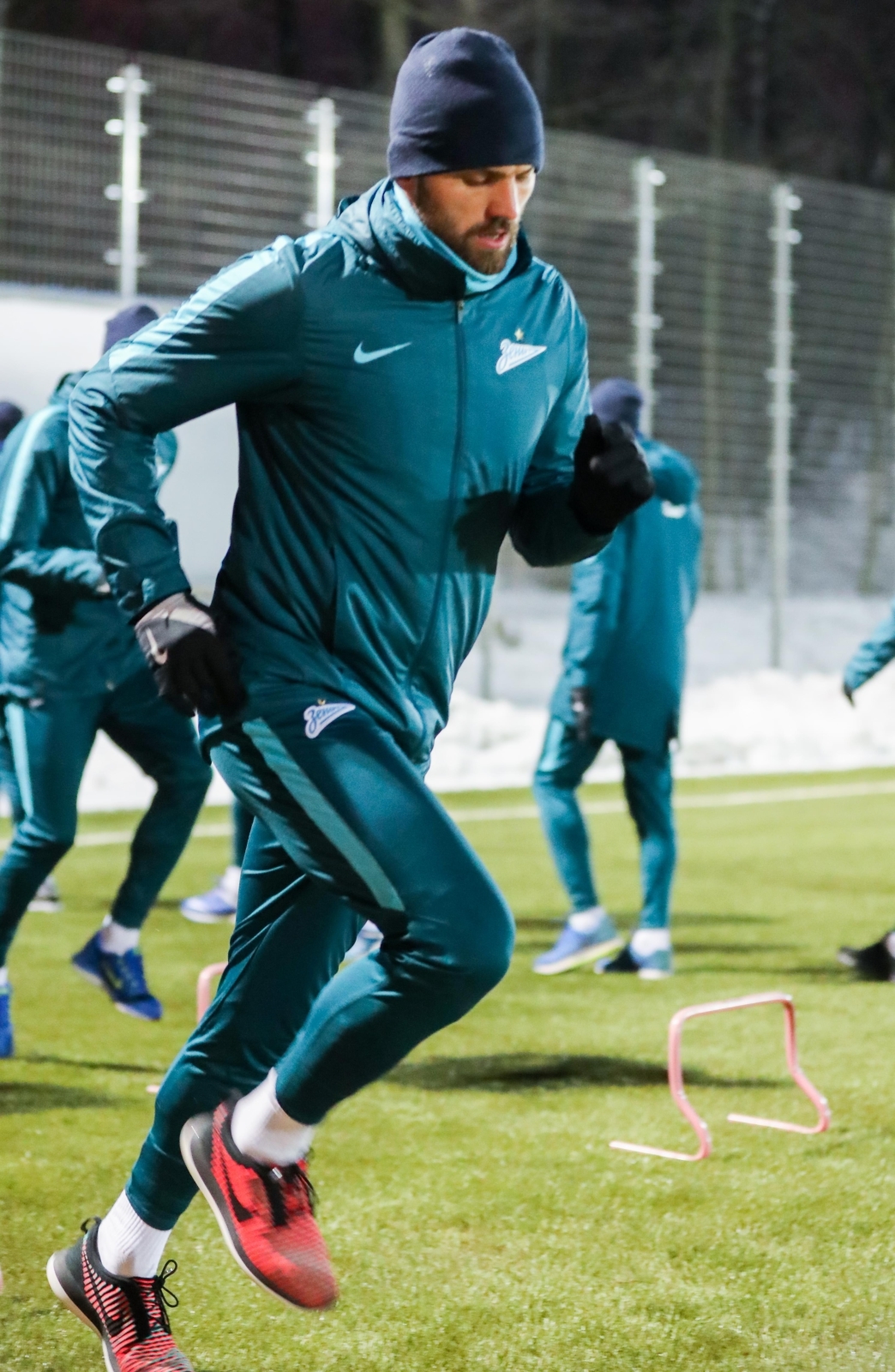 Тренировка «Зенита» перед сборами в Испании