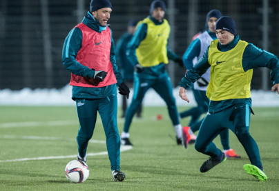 Тренировка «Зенита» перед сборами в Испании