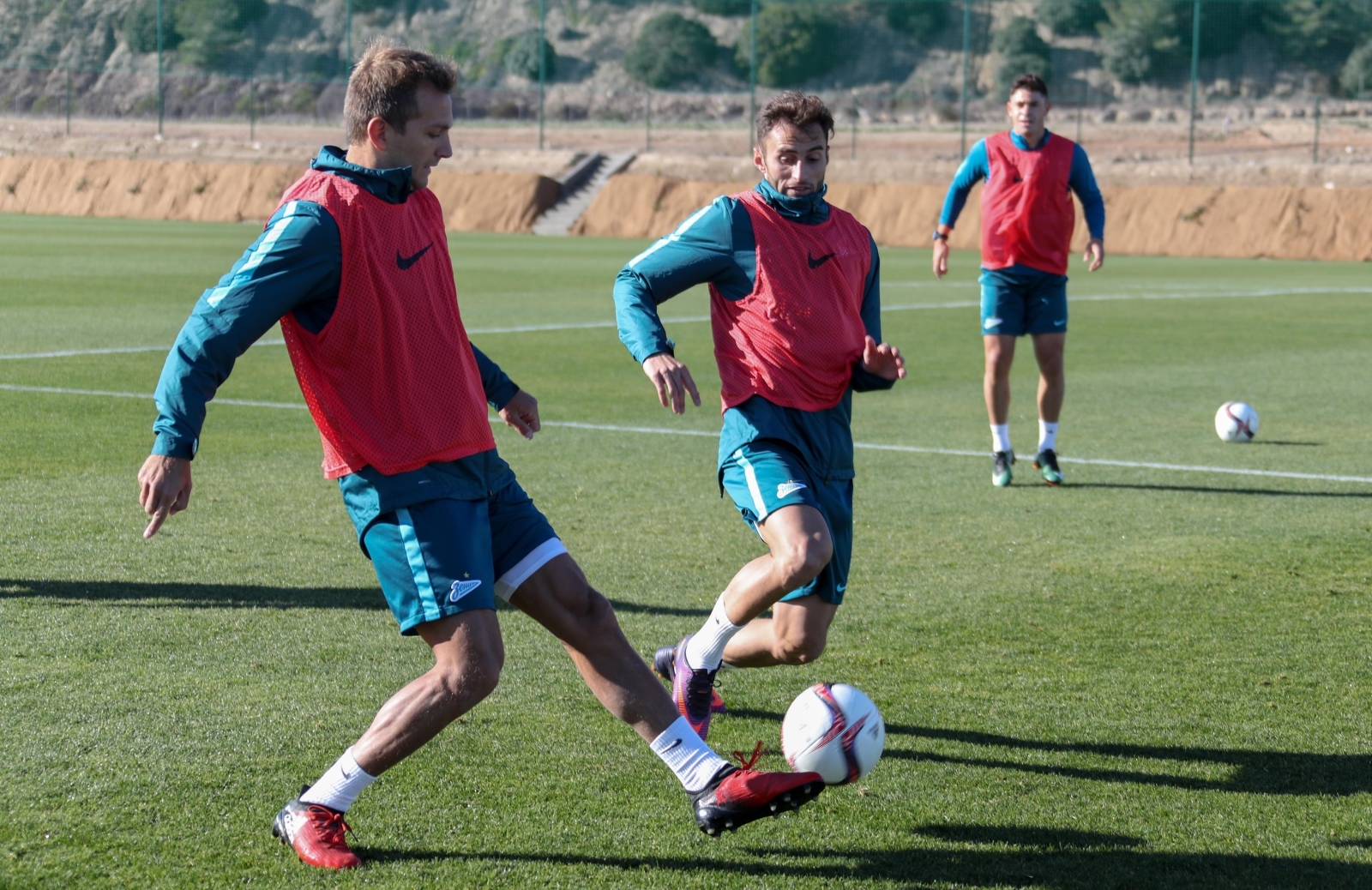 Вторые «Газпром»-тренировочные сборы в Испании: 28 января, утренняя тренировка