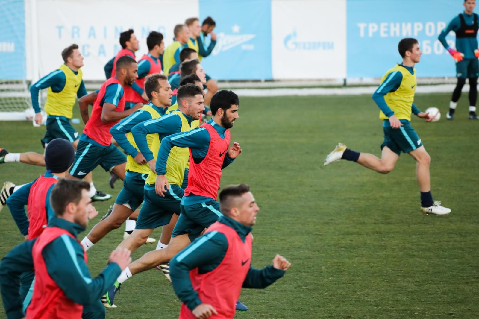 Вторые «Газпром»-тренировочные сборы в Испании: 29 января, вечерняя тренировка