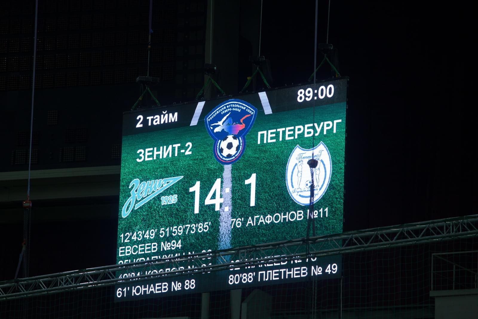 Зимний турнир МРО «Северо-Запад» на призы Полномочного представителя Президента России в Северо-Западном федеральном округе, матч «Петербург»- «Зенит»-2