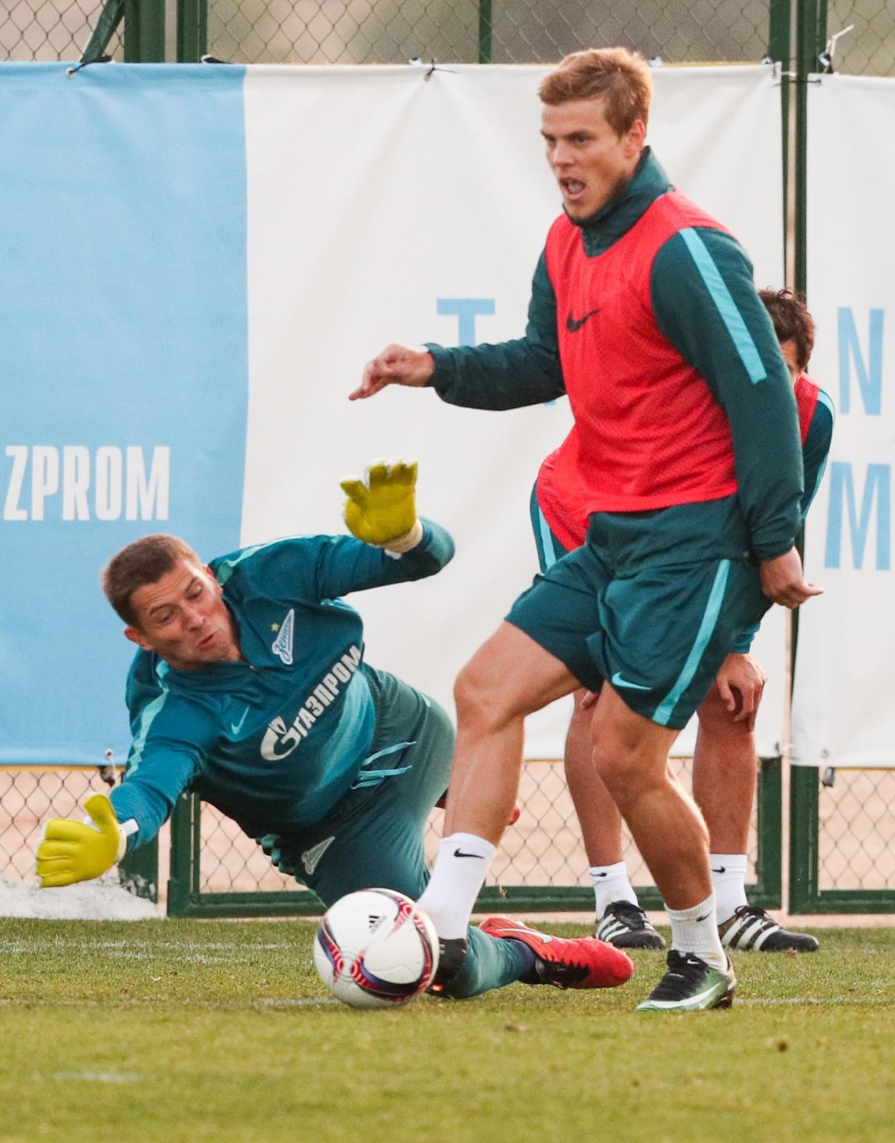 Вторые «Газпром»-тренировочные сборы в Испании: 31 января, вечерняя тренировка