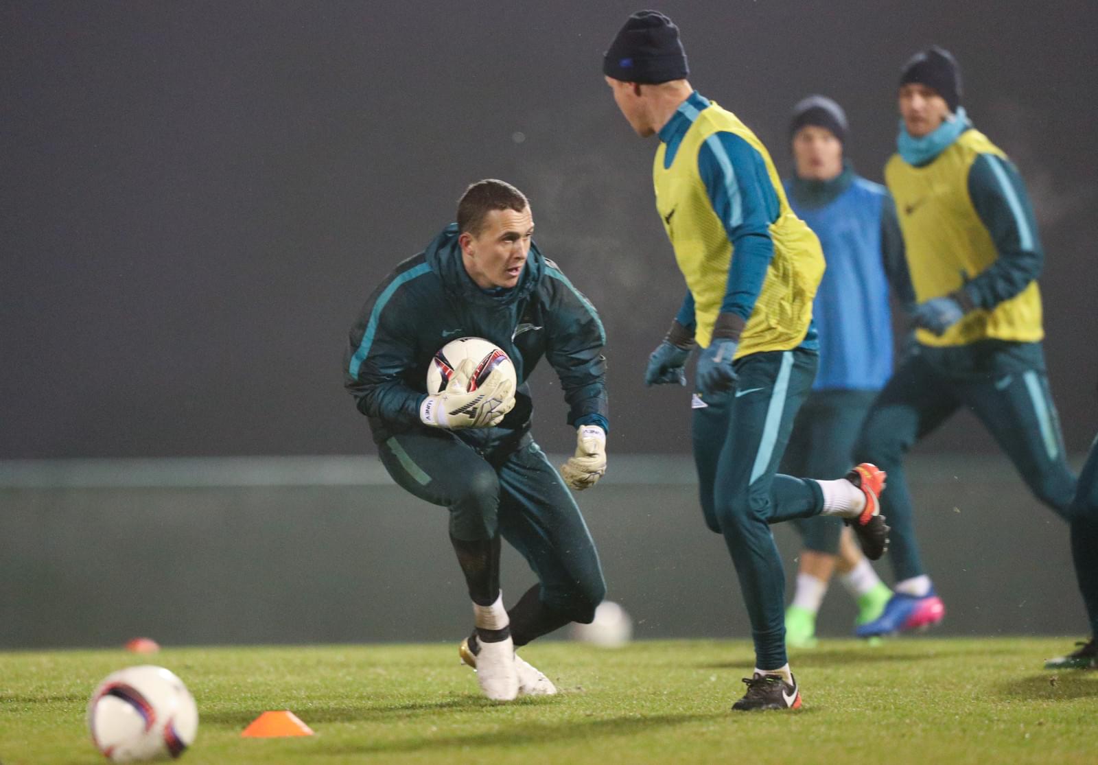 Третьи «Газпром»-тренировочные сборы в Бельгии: 11 февраля, вечерняя тренировка