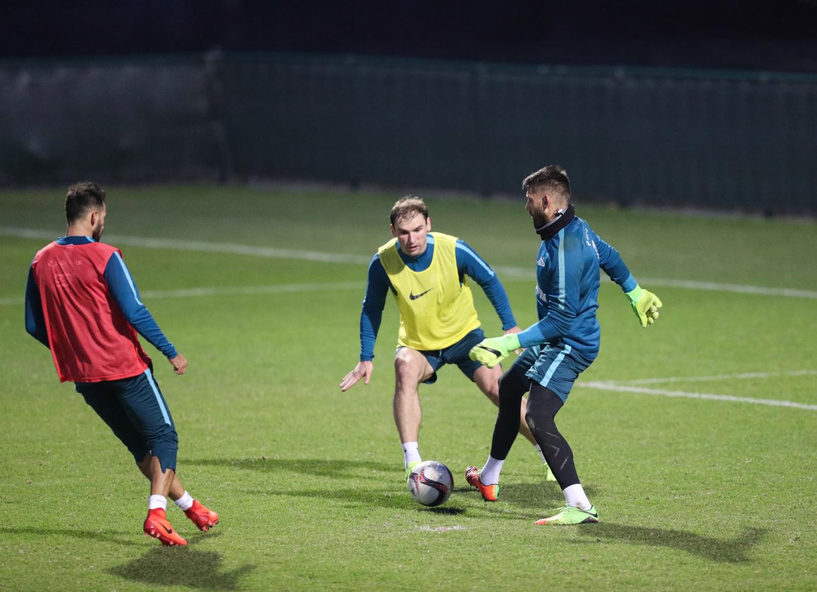Третьи «Газпром»-тренировочные сборы в Бельгии: 14 февраля, вечерняя тренировка