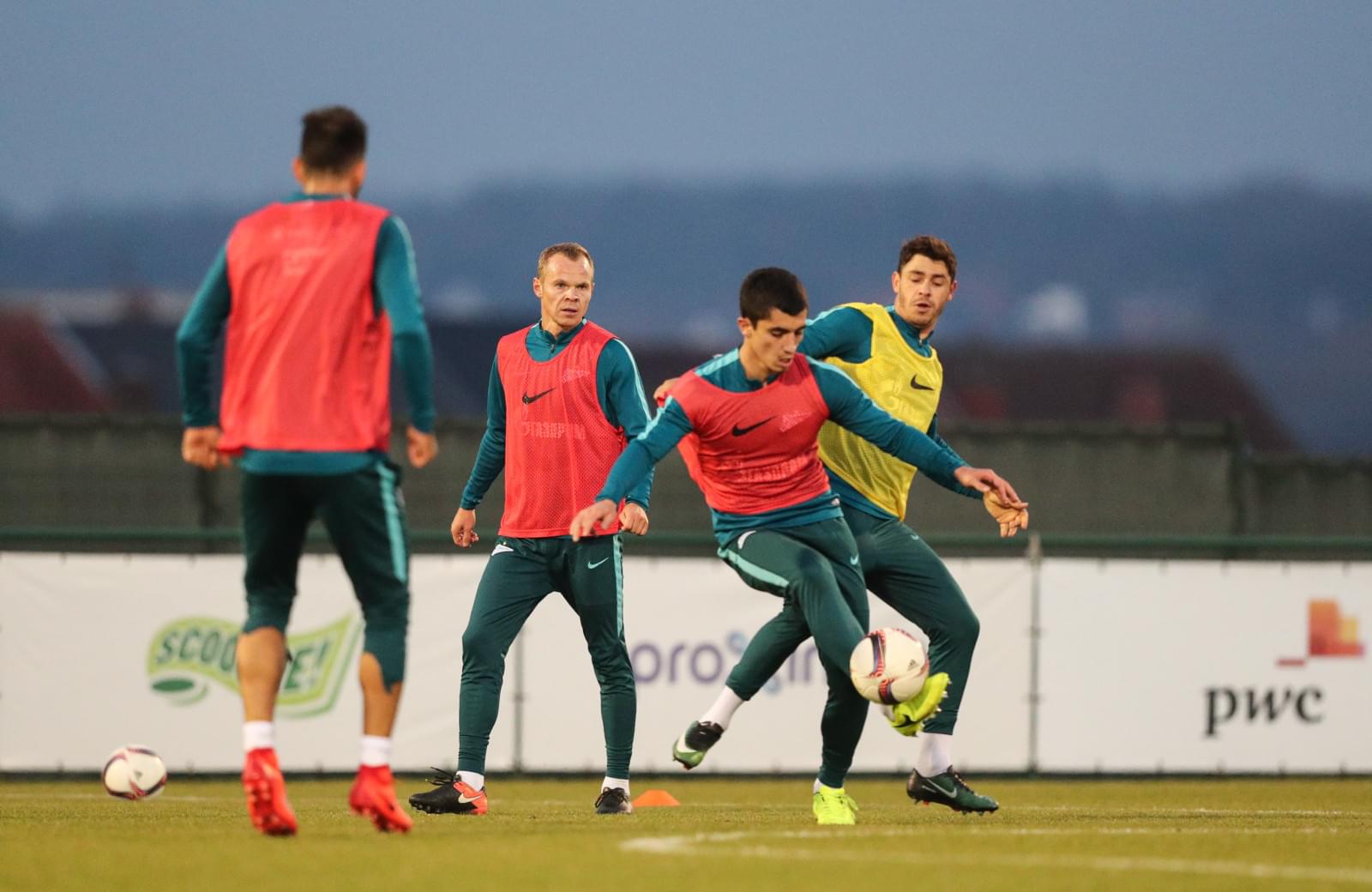 Третьи «Газпром»-тренировочные сборы в Бельгии: 14 февраля, вечерняя тренировка