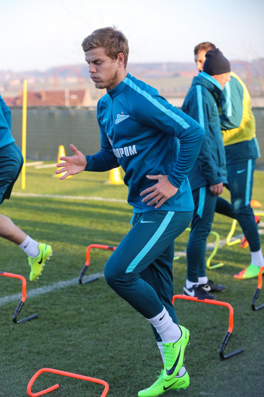 Третьи «Газпром»-тренировочные сборы в Бельгии: 14 февраля, вечерняя тренировка