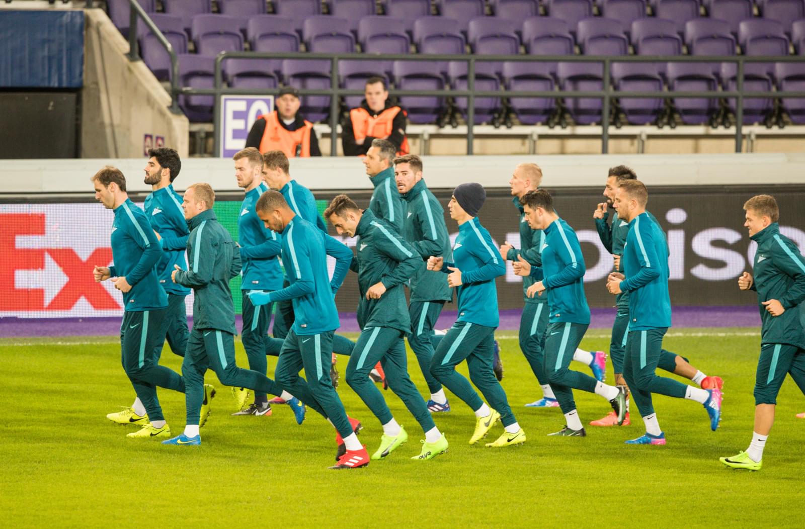 Тренировка «Зенита» перед матчем Лига Европы УЕФА 2016/17, 1/16 финала, «Андерлехт» — «Зенит»