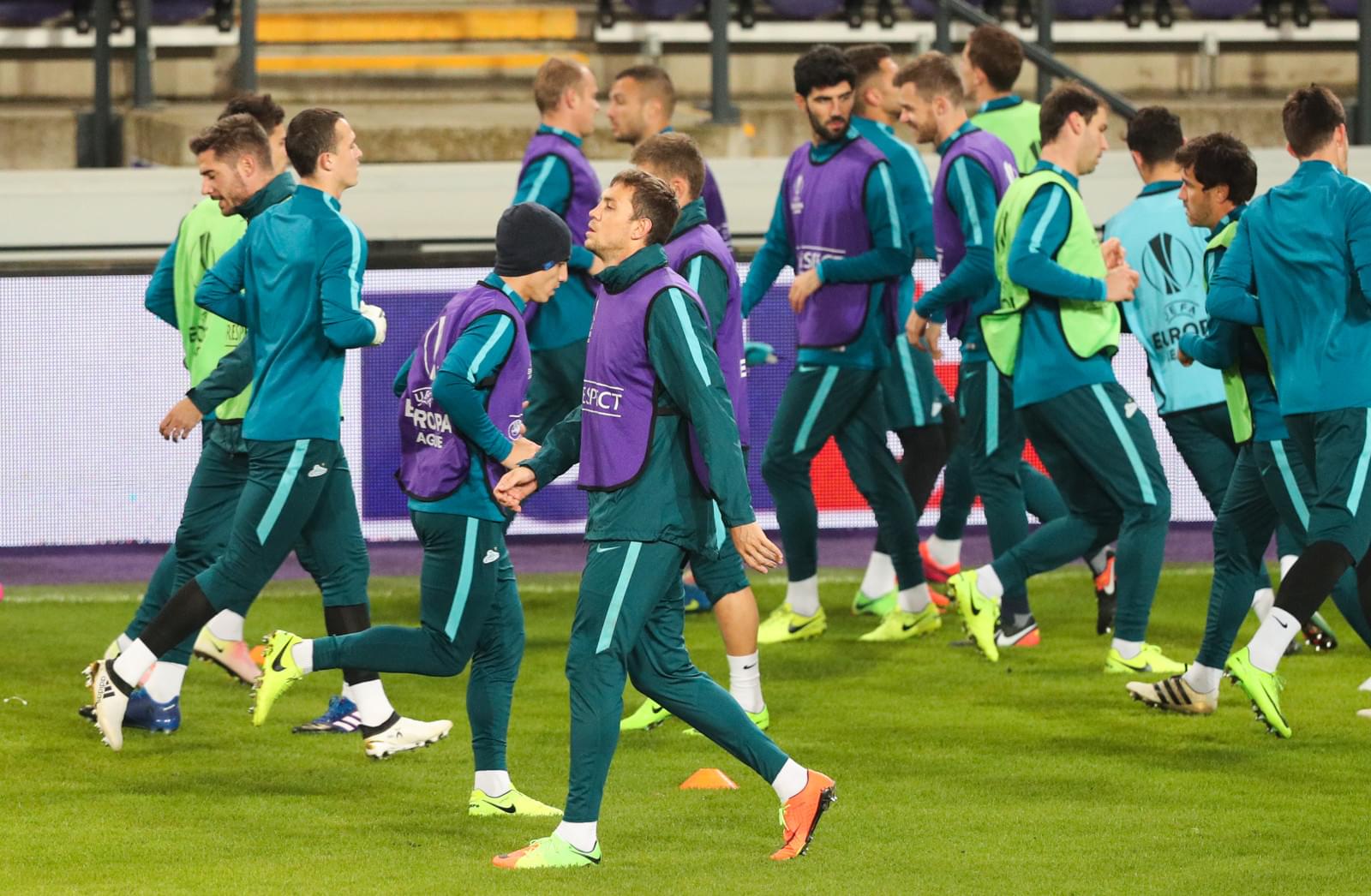 Тренировка «Зенита» перед матчем Лига Европы УЕФА 2016/17, 1/16 финала, «Андерлехт» — «Зенит»