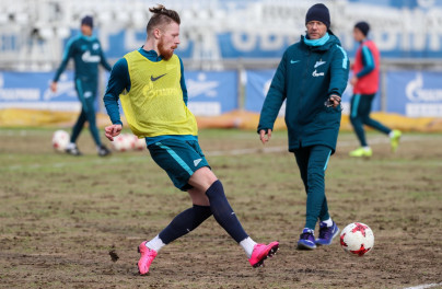 Тренировка «Зенита» перед матчем с ЦСКА 