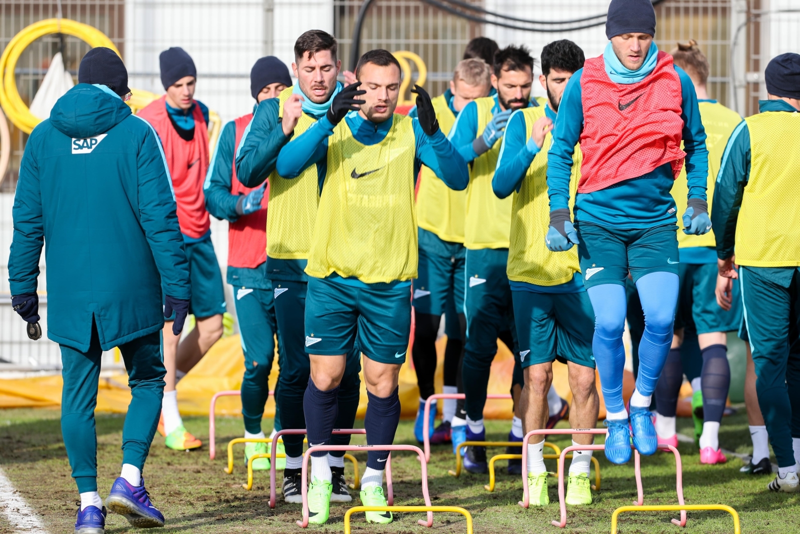 Тренировка «Зенита» перед матчем с ЦСКА