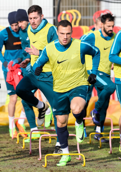 Тренировка «Зенита» перед матчем с ЦСКА