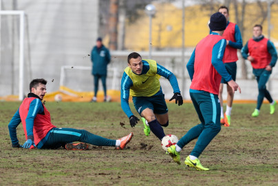 Тренировка «Зенита» перед матчем с ЦСКА