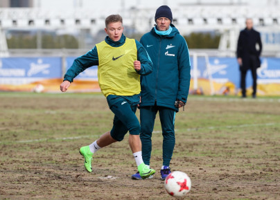 Тренировка «Зенита» перед матчем с ЦСКА