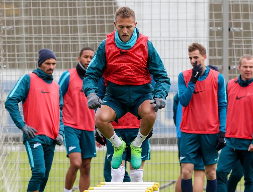 Тренировка «Зенита» перед матчем с «Крыльями Советов»