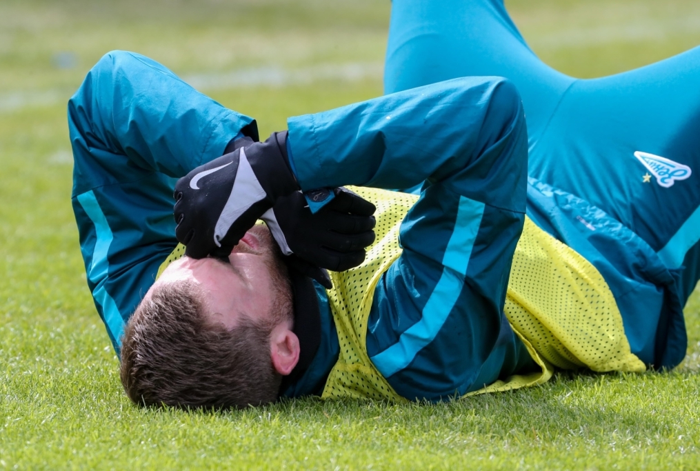 Тренировка «Зенита» перед матчем с «Крыльями Советов»