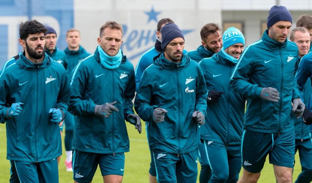 Тренировка «Зенита» перед матчем с «Крыльями Советов»