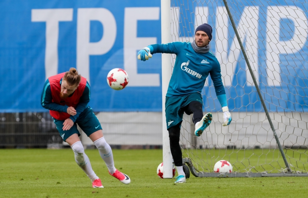 Тренировка «Зенита» перед матчем с «Крыльями Советов»