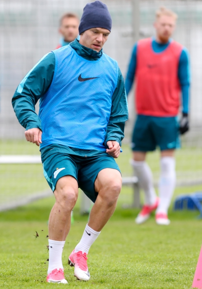 Тренировка «Зенита» перед матчем с «Крыльями Советов»