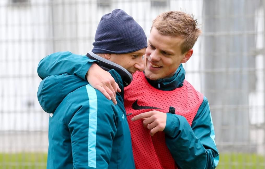 Тренировка «Зенита» перед матчем с «Крыльями Советов»