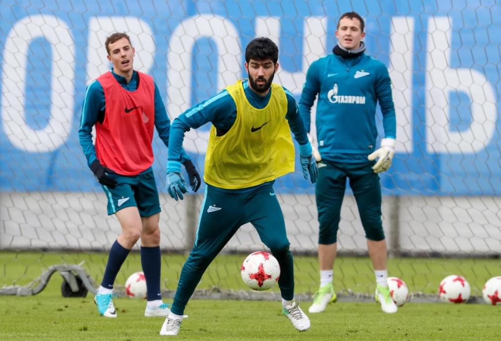 Тренировка «Зенита» перед матчем с «Крыльями Советов»