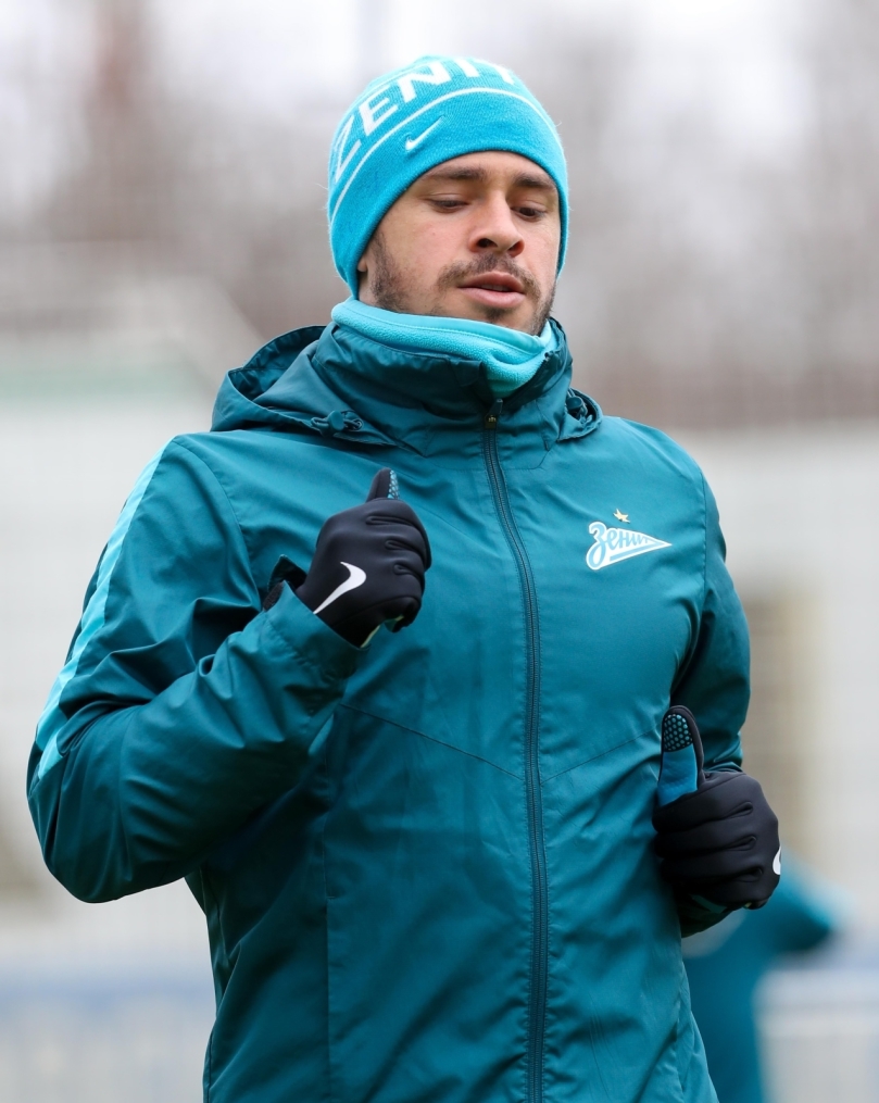 Тренировка «Зенита» перед матчем с «Крыльями Советов»