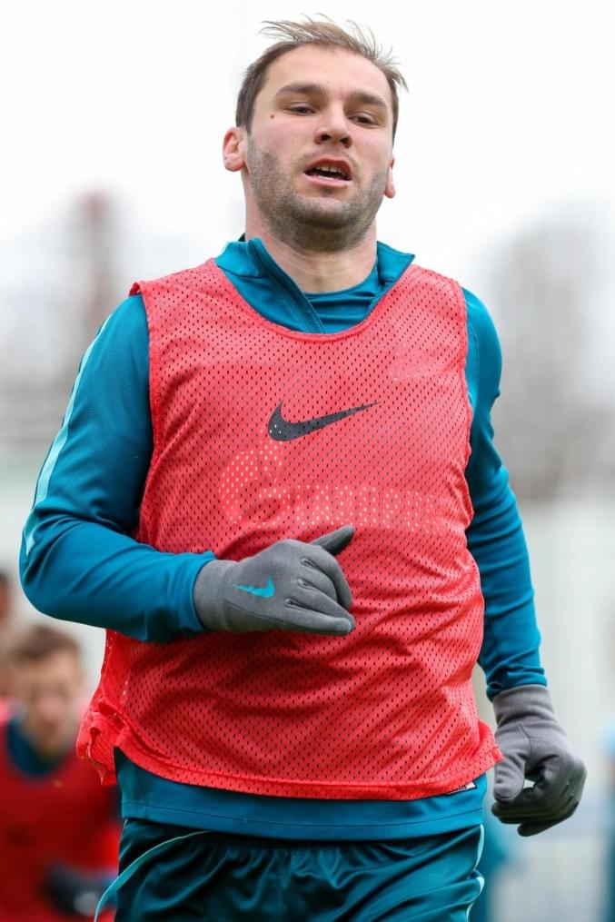 Тренировка «Зенита» перед матчем с «Крыльями Советов»