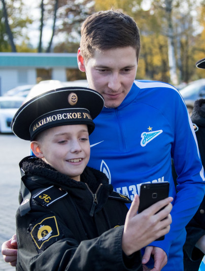 Воспитанники Нахимовцы в гостях у «Зенита»