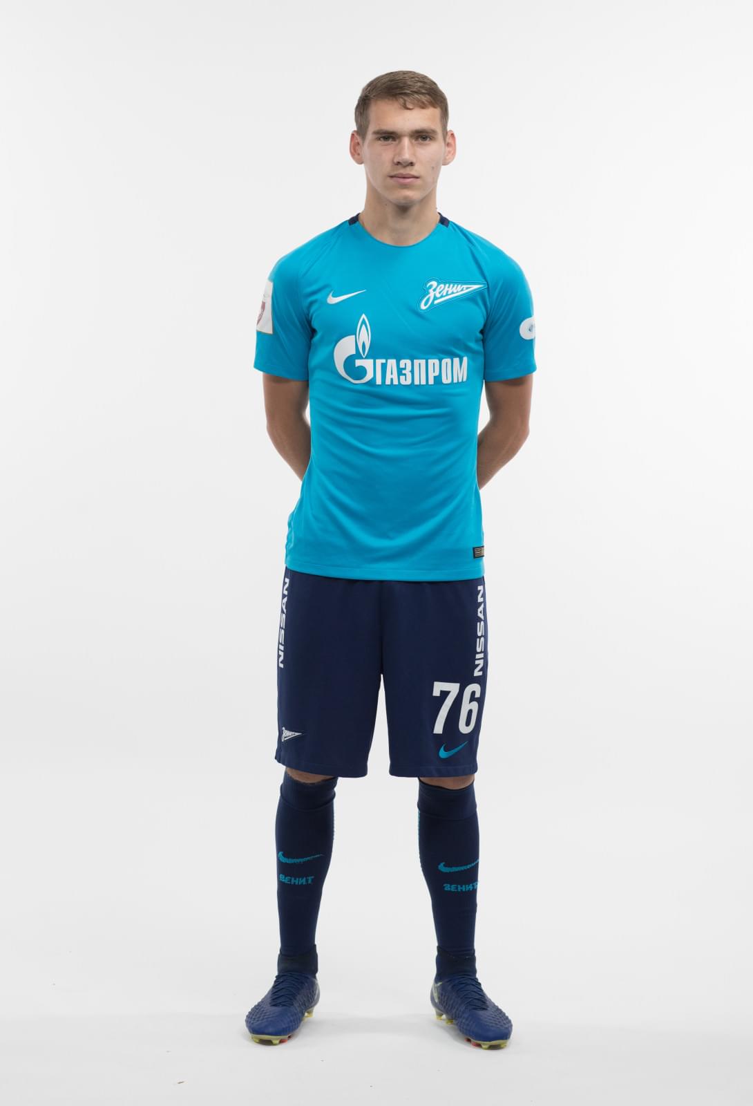 Фотосессия игроков молодежного состава ФК «Зенит» в новой игровой форме Nike сезона 2017/18