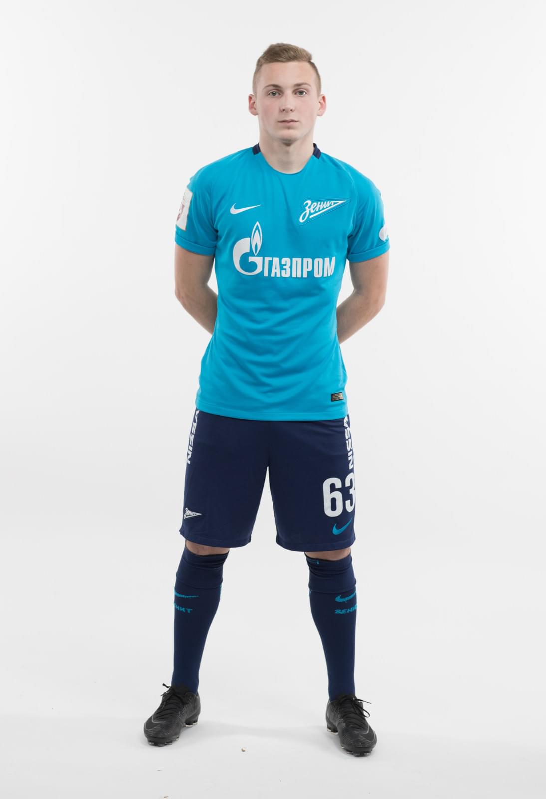 Фотосессия игроков молодежного состава ФК «Зенит» в новой игровой форме Nike сезона 2017/18