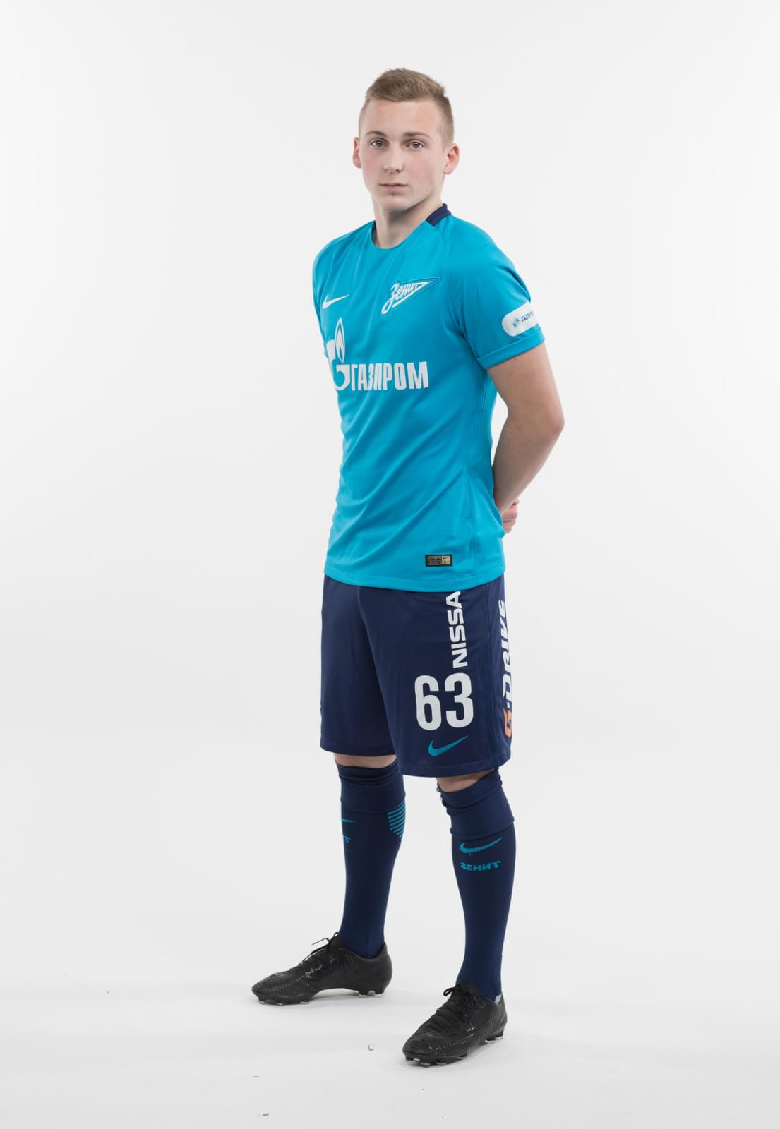 Фотосессия игроков молодежного состава ФК «Зенит» в новой игровой форме Nike сезона 2017/18