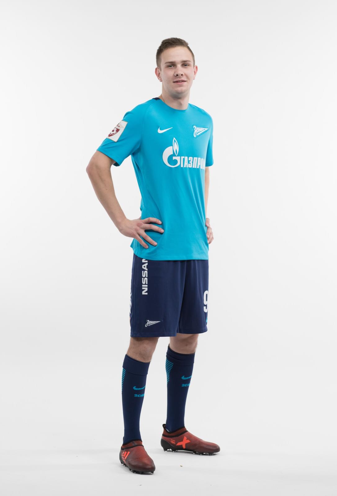 Фотосессия игроков молодежного состава ФК «Зенит» в новой игровой форме Nike сезона 2017/18