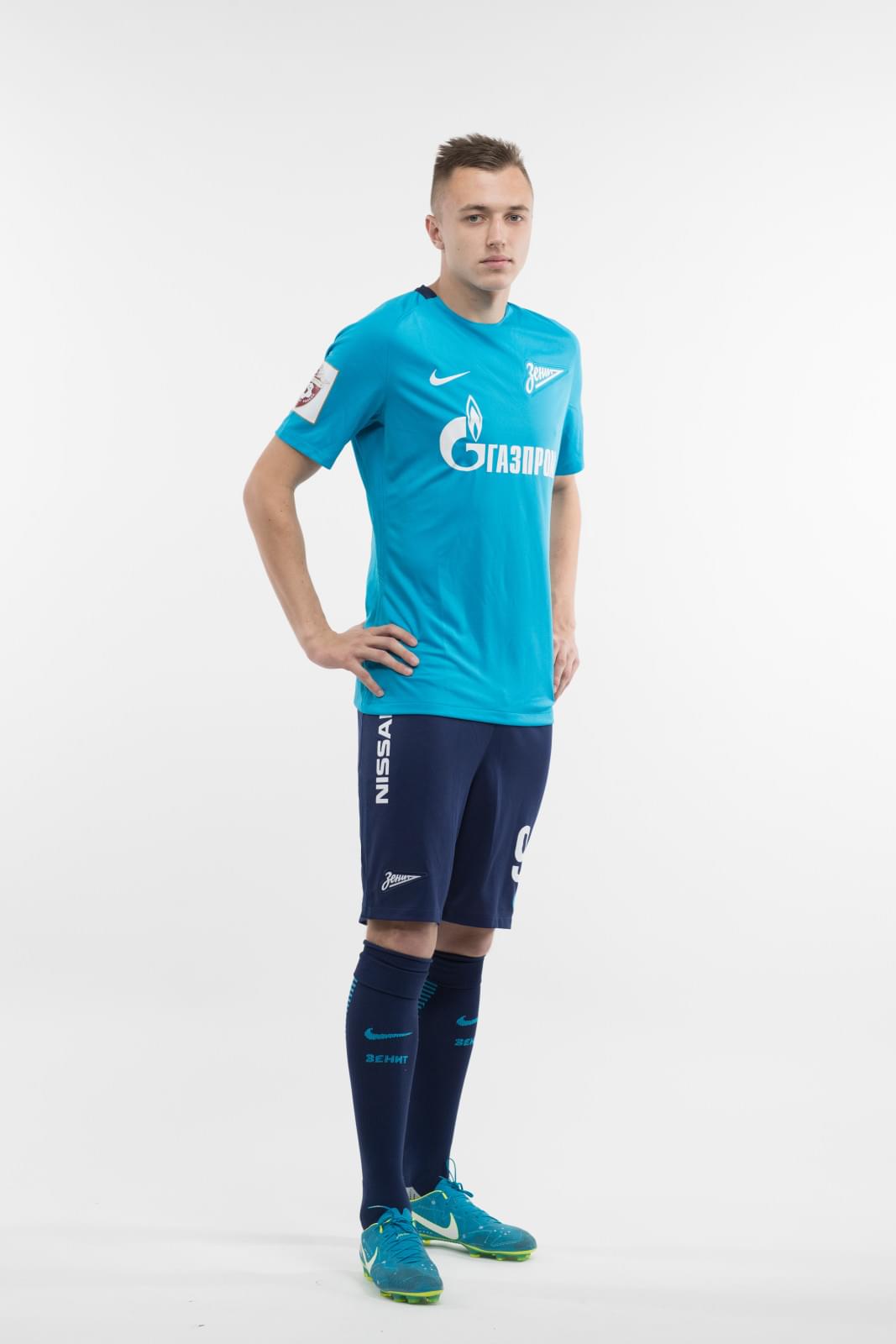 Фотосессия игроков молодежного состава ФК «Зенит» в новой игровой форме Nike сезона 2017/18