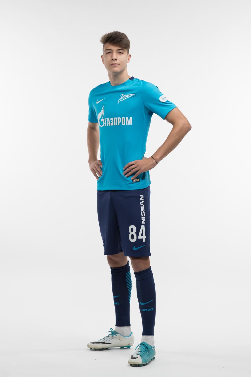Фотосессия игроков молодежного состава ФК «Зенит» в новой игровой форме Nike сезона 2017/18