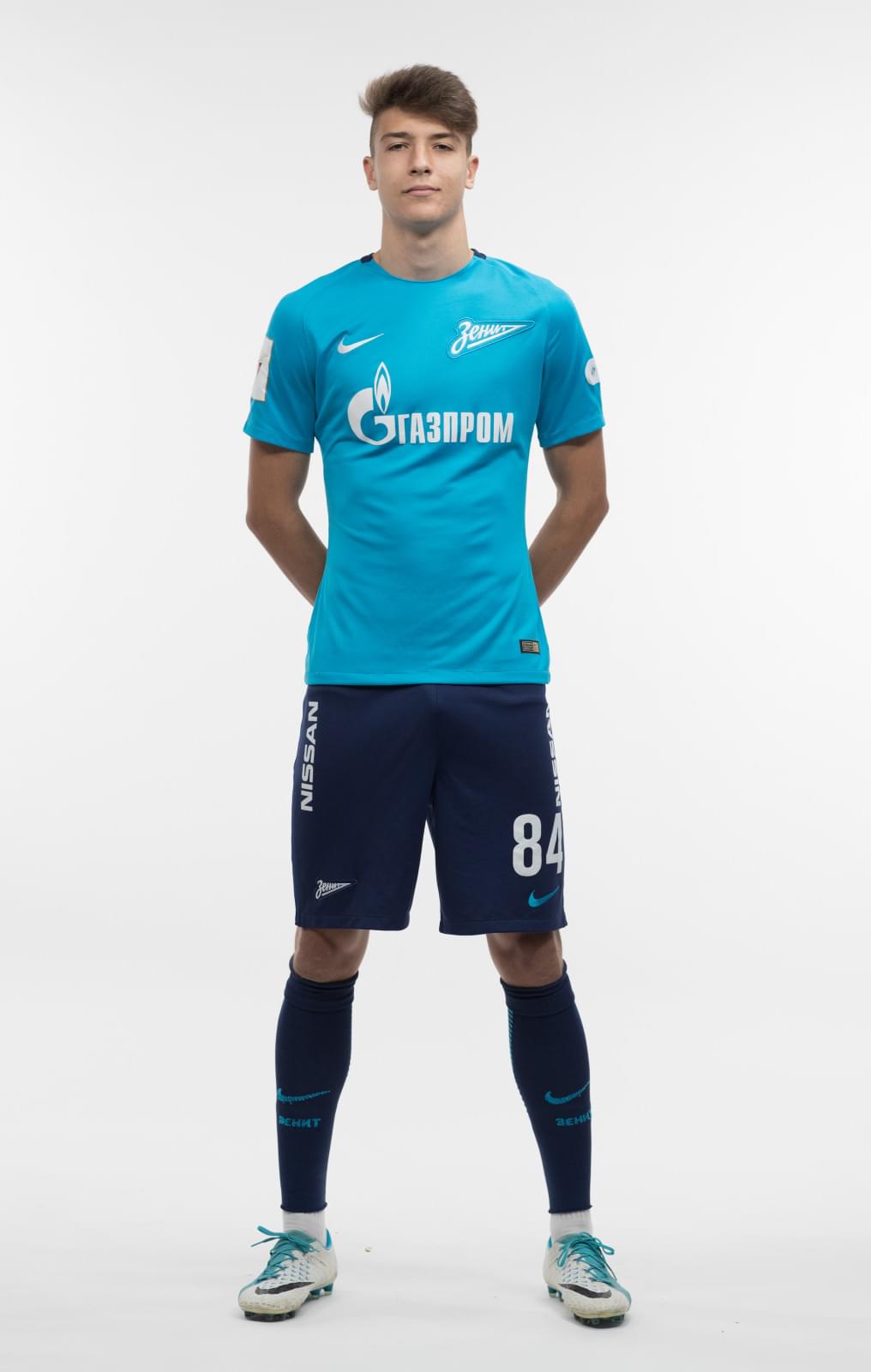 Фотосессия игроков молодежного состава ФК «Зенит» в новой игровой форме Nike сезона 2017/18