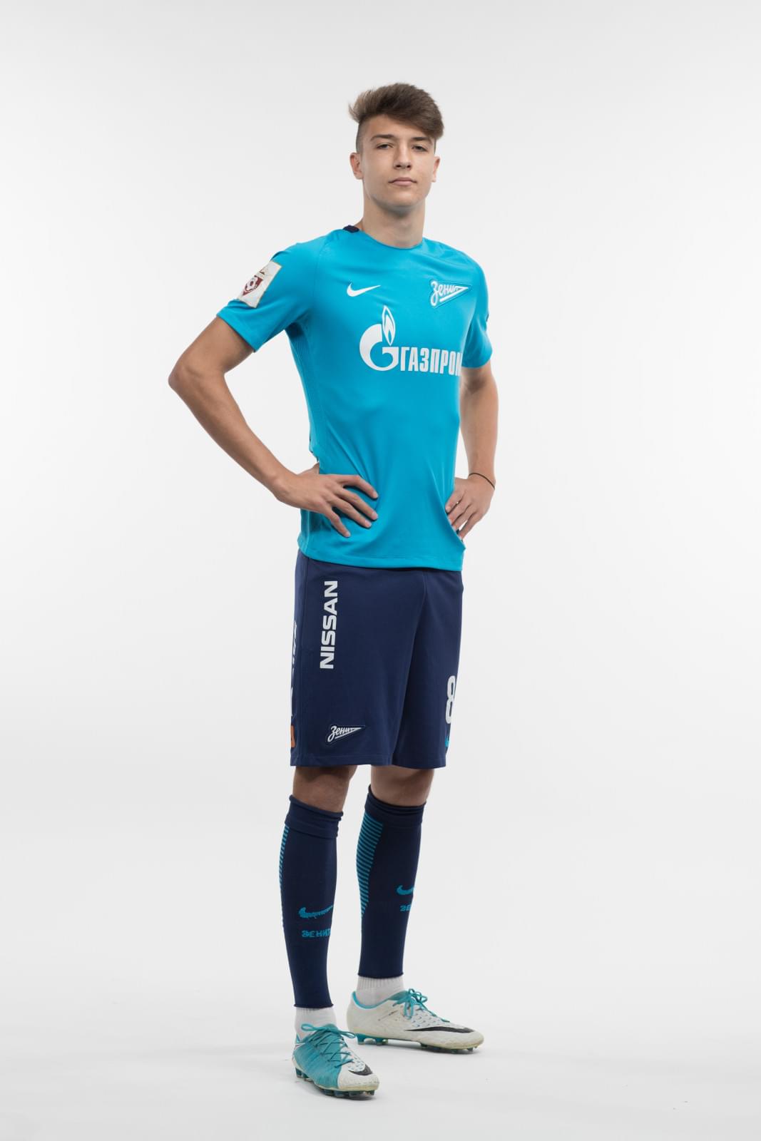 Фотосессия игроков молодежного состава ФК «Зенит» в новой игровой форме Nike сезона 2017/18