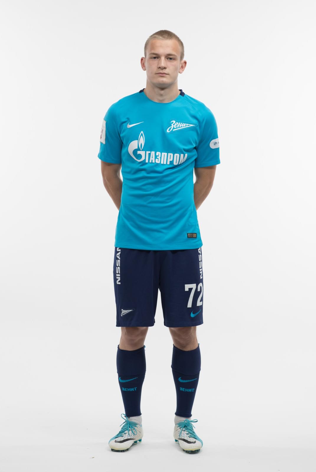 Фотосессия игроков молодежного состава ФК «Зенит» в новой игровой форме Nike сезона 2017/18
