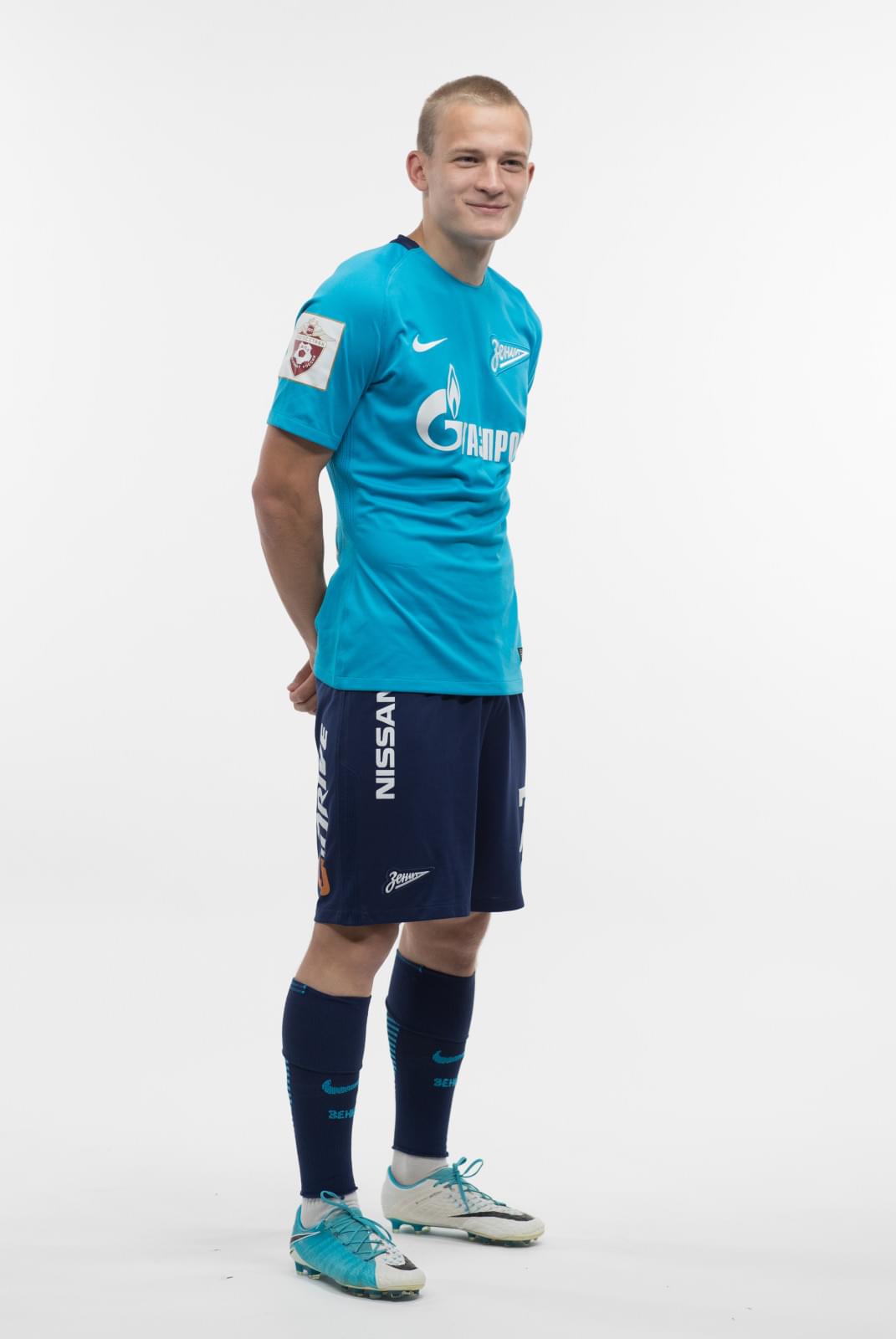 Фотосессия игроков молодежного состава ФК «Зенит» в новой игровой форме Nike сезона 2017/18