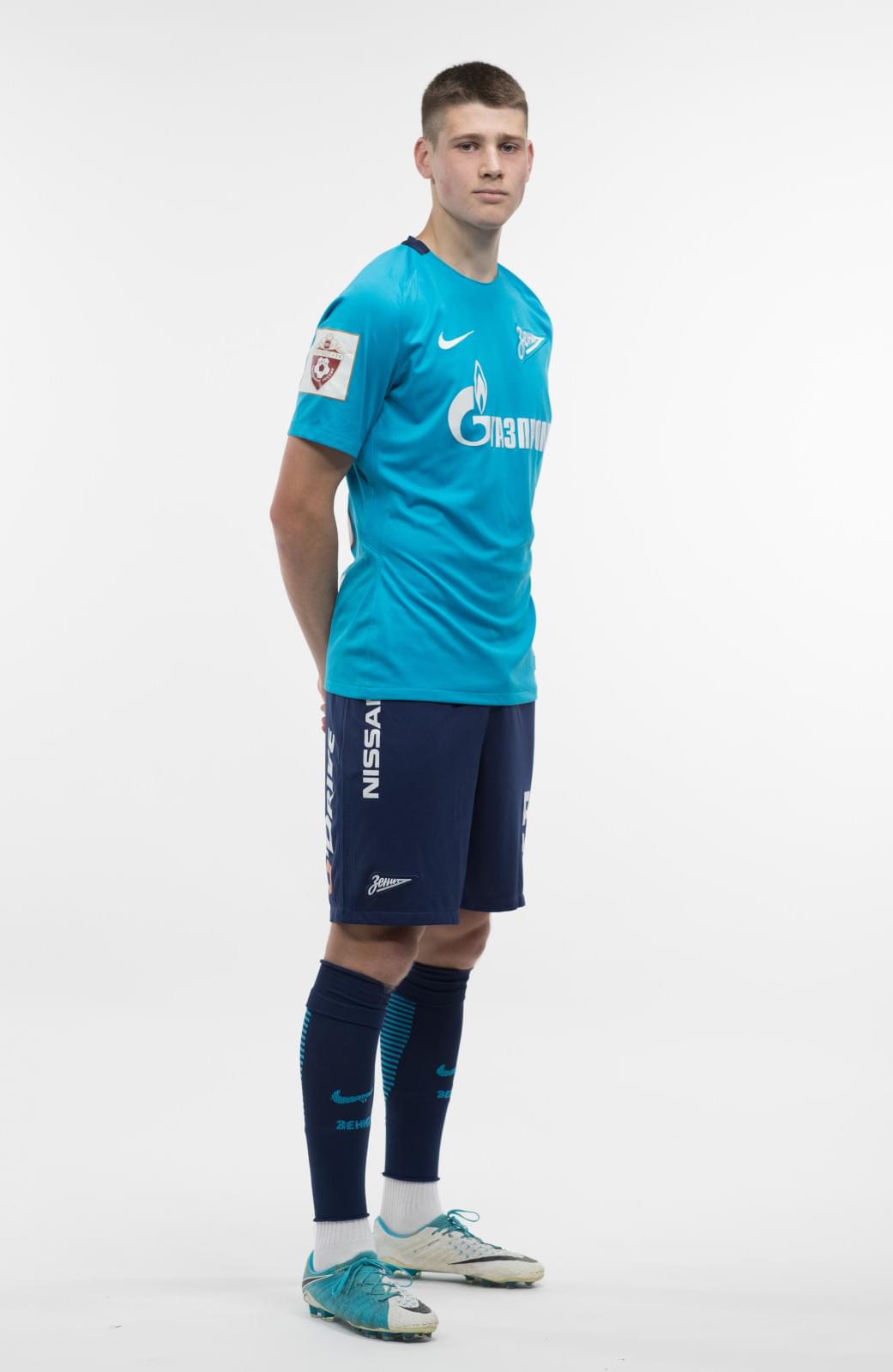 Фотосессия игроков молодежного состава ФК «Зенит» в новой игровой форме Nike сезона 2017/18