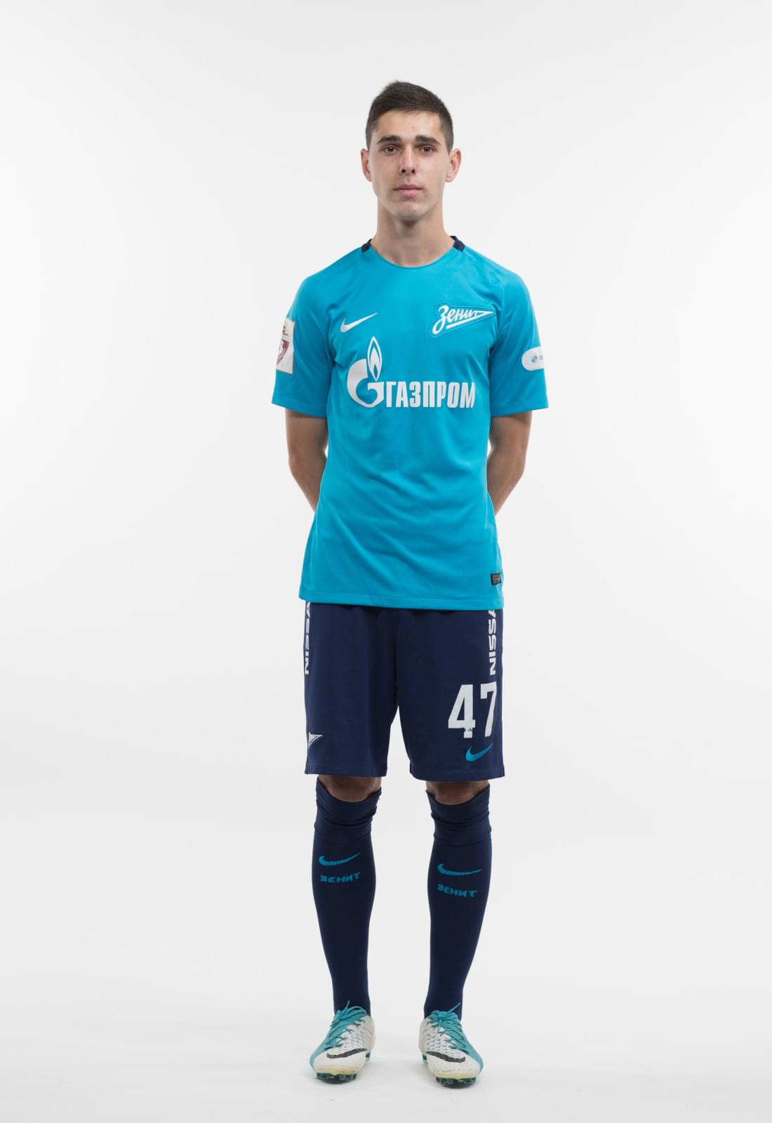 Фотосессия игроков молодежного состава ФК «Зенит» в новой игровой форме Nike сезона 2017/18