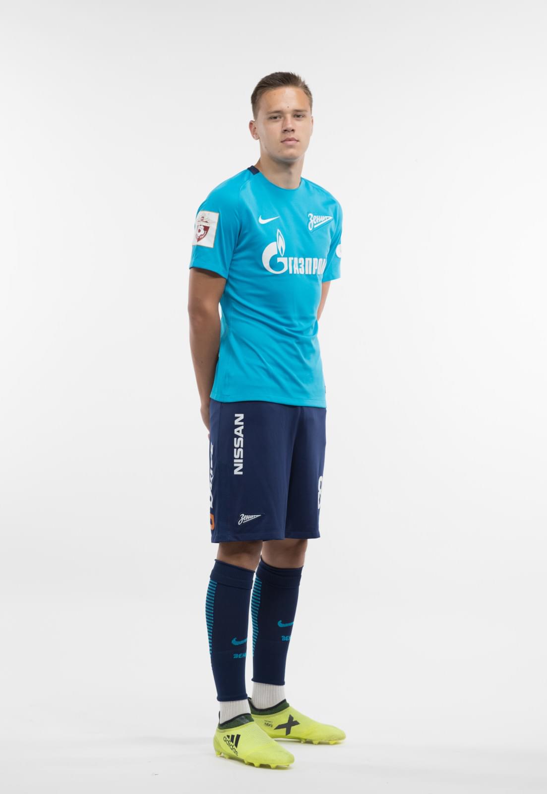 Фотосессия игроков молодежного состава ФК «Зенит» в новой игровой форме Nike сезона 2017/18