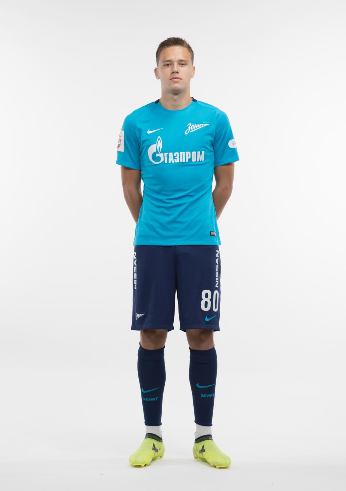 Фотосессия игроков молодежного состава ФК «Зенит» в новой игровой форме Nike сезона 2017/18