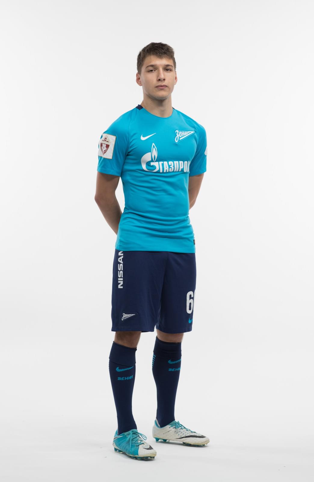 Фотосессия игроков молодежного состава ФК «Зенит» в новой игровой форме Nike сезона 2017/18