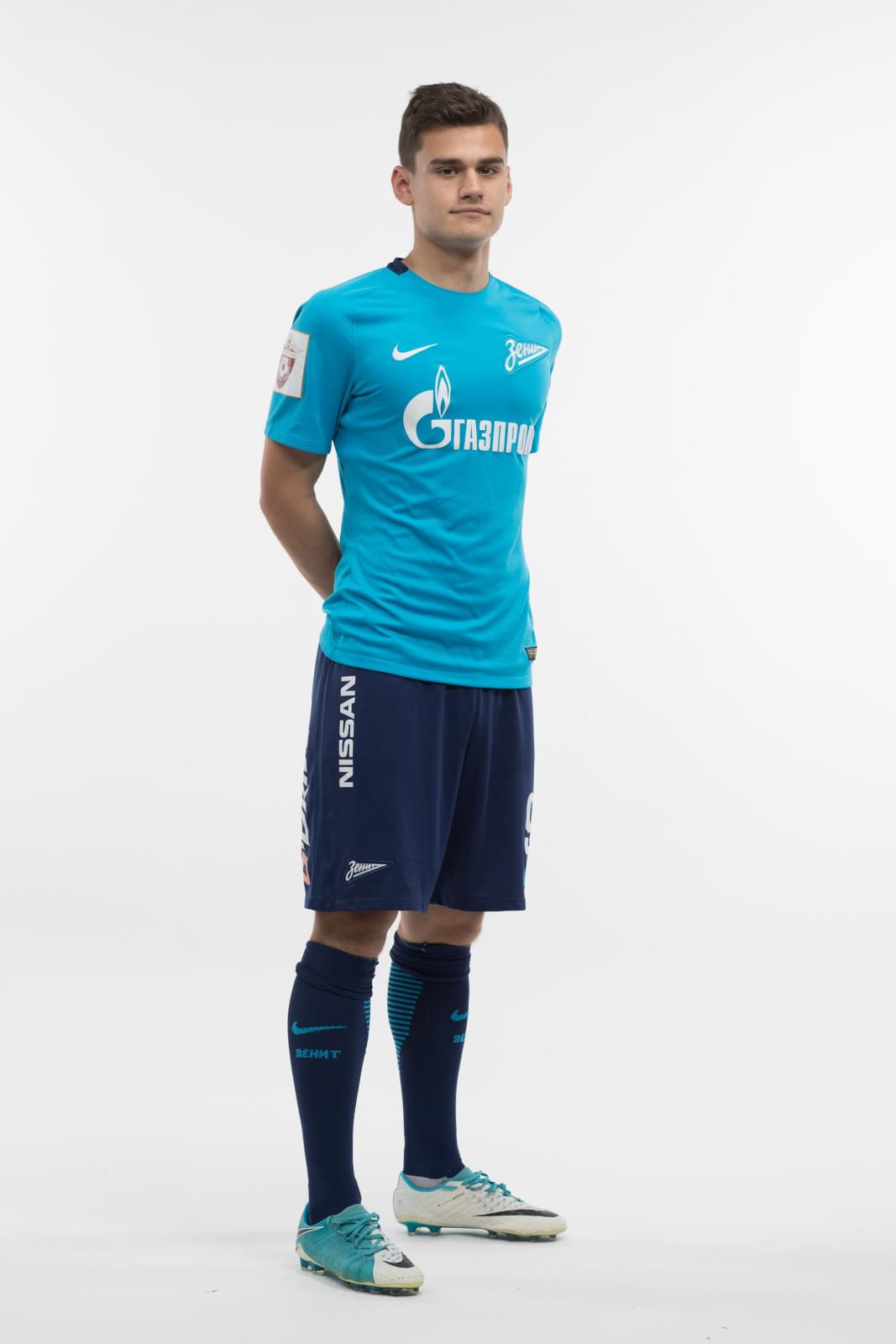 Фотосессия игроков молодежного состава ФК «Зенит» в новой игровой форме Nike сезона 2017/18