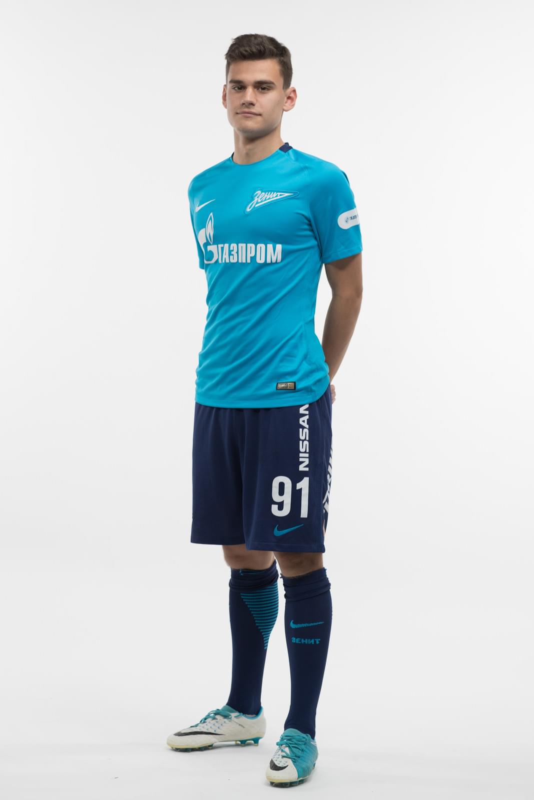 Фотосессия игроков молодежного состава ФК «Зенит» в новой игровой форме Nike сезона 2017/18