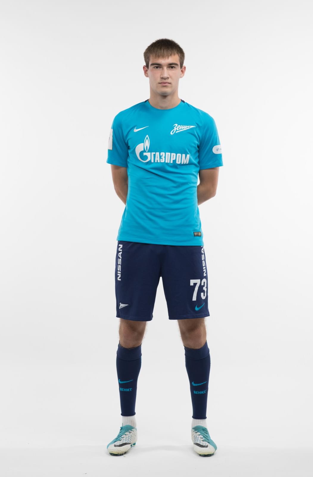 Фотосессия игроков молодежного состава ФК «Зенит» в новой игровой форме Nike сезона 2017/18